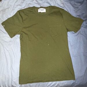 Corridor New York Olive Green Pocket Tee Mens XS